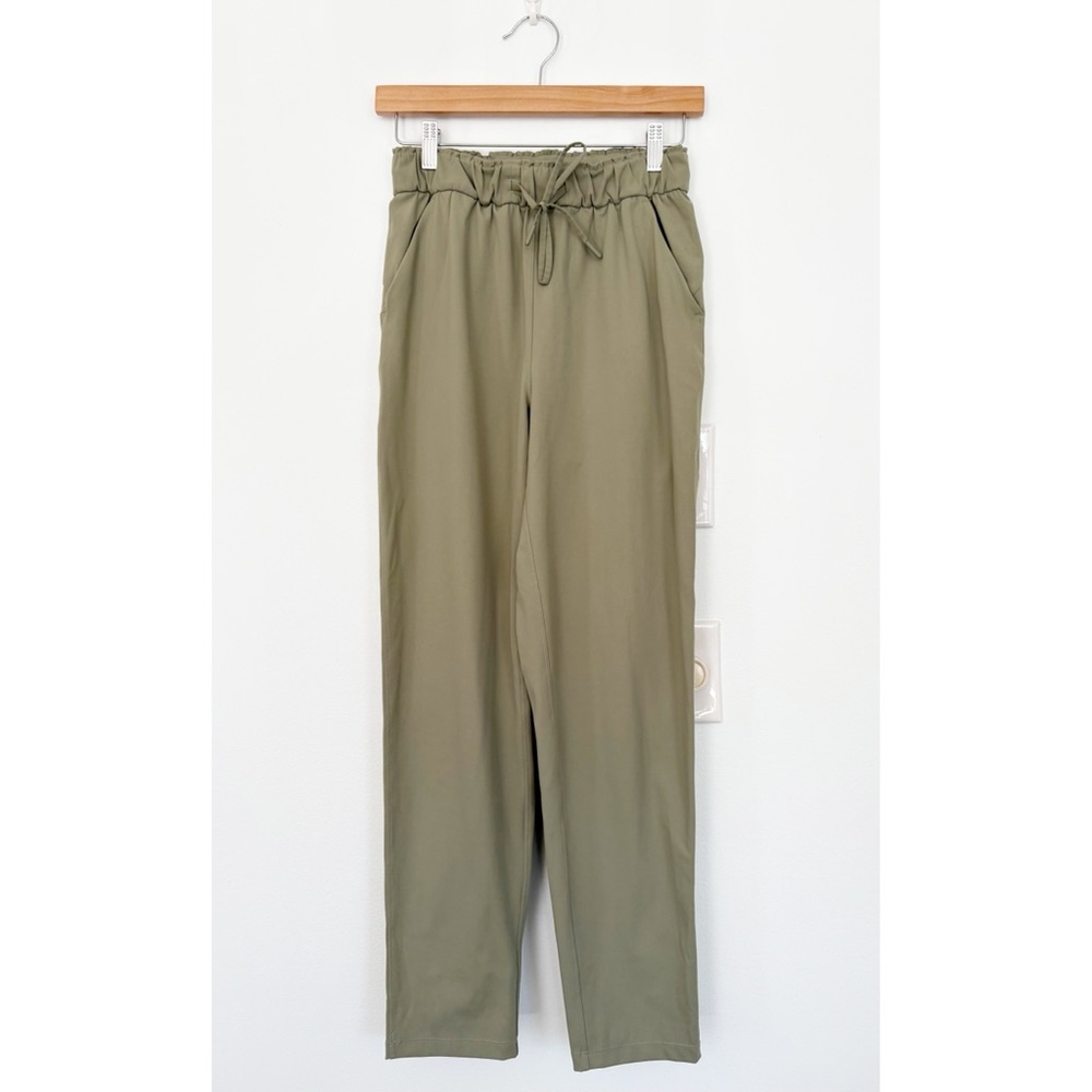 Lululemon ||‎ Keep Moving Pant 7/8 High Rise Rosemary Green 4
